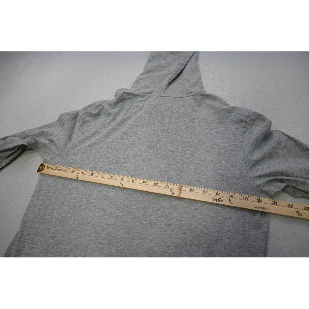Polo Ralph Lauren Hooded T-Shirt Mens Medium Grey Long Sleeve Pony Excellent